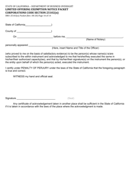 Form DBO-25102(N) Limited Offering Exemption Notice Packet Corporations Code Section 25102(N) - California, Page 14