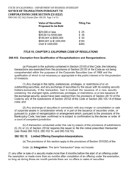 Form DBO-260.102.14(C) Notice of Transaction Pursuant to Corporations Code Section 25102(F) - California, Page 3