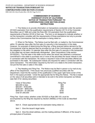 Form DBO-260.102.14(C) Notice of Transaction Pursuant to Corporations Code Section 25102(F) - California, Page 8