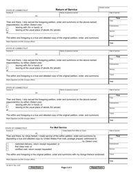 Form JD-JM-70 Order/Summons - Connecticut, Page 2