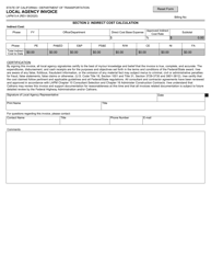 Form LAPM5-A Local Agency Invoice - California, Page 2