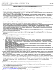 Form ADM-4043 EFA Emergency Force Account Agreement (Efa) - California, Page 2