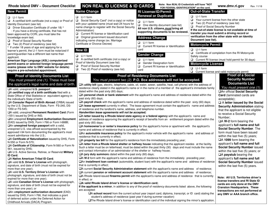 Form CDL-1 Application for Commercial Drivers License - Rhode Island, Page 4