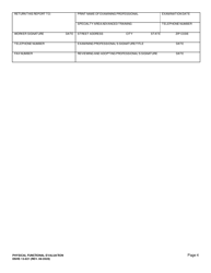 DSHS Form 13-021 Physical Functional Evaluation - Washington, Page 4