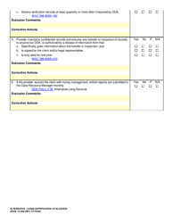 DSHS Form 15-388 Alternative Living Certification Evaluation - Washington, Page 7