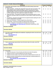 DSHS Form 15-388 Alternative Living Certification Evaluation - Washington, Page 9