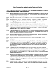 Form DDW-Eng-0016 Plan Review of Inorganics/Organics Treatment Facility - Utah