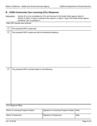 Form LIC12 Resource Family Approval Document Alternative Plan (Dap) - California, Page 4