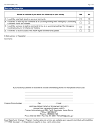 Form GCI-1042A Family Survey - Arizona, Page 4