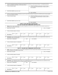 DA Form 5305 Family Care Plan, Page 2