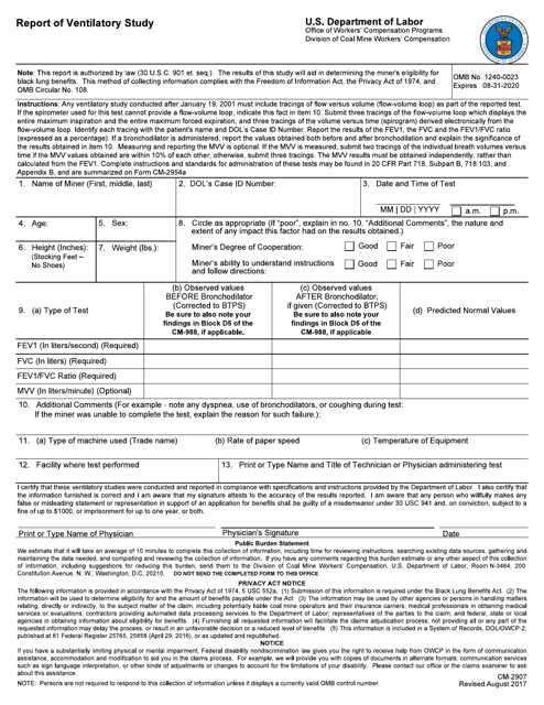 Form CM-2907  Printable Pdf