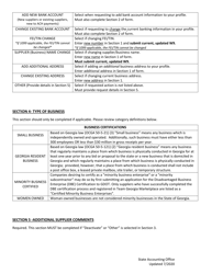 Supplier (Vendor) Management Form - Georgia (United States), Page 2