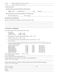 Form CFS604 &quot;Medical Evaluation of an Adult in a Foster or Adoptive Home&quot; - Illinois, Page 2