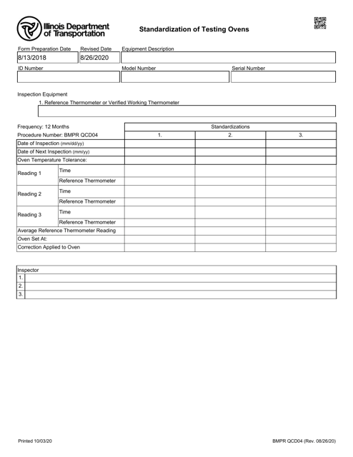 Form BMPR QCD04  Printable Pdf