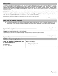 Form 2965-EM Application for Uninsured Medical Coverage - Nevada, Page 4