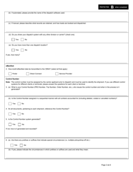 Form E656 (BSF625) Part II Customs Self Assessment Program Carrier Application - Canada, Page 3