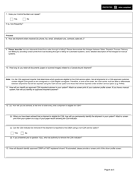 Form E656 (BSF625) Part II Customs Self Assessment Program Carrier Application - Canada, Page 4