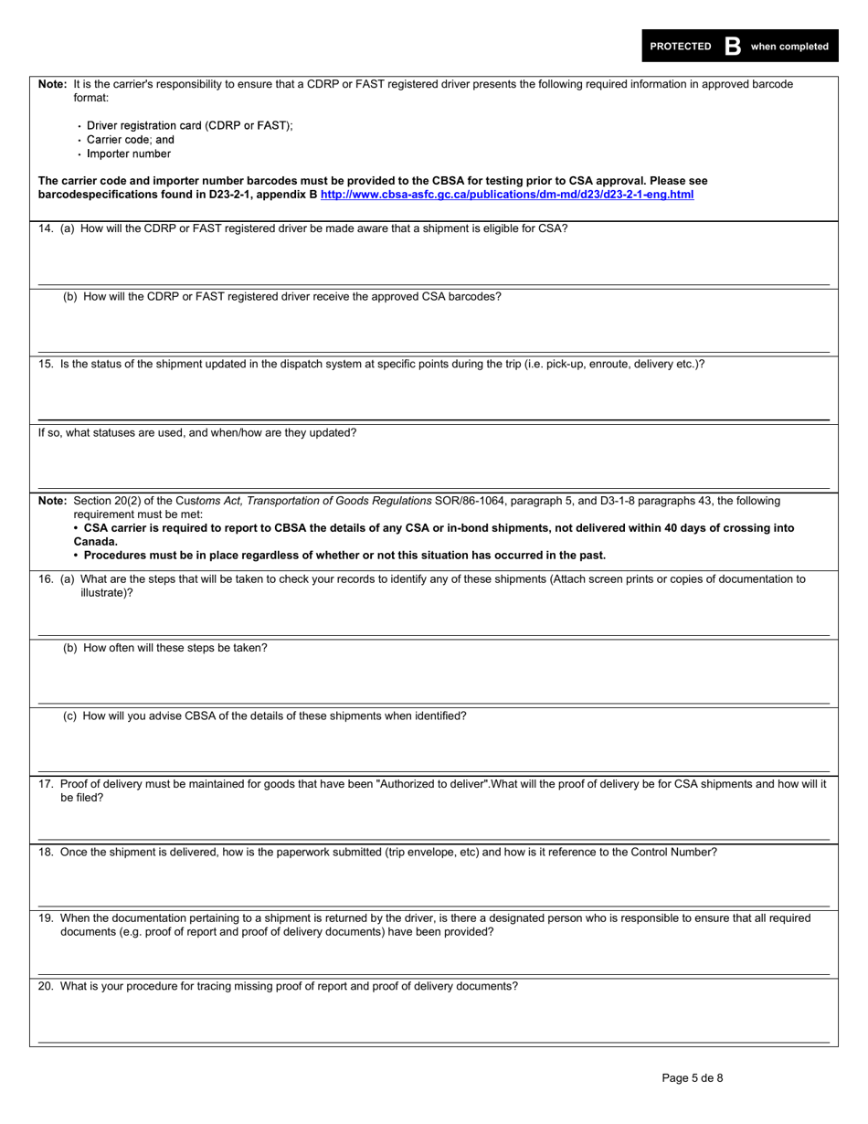 Form E656 (BSF625) Part II Download Fillable PDF or Fill Online Customs ...