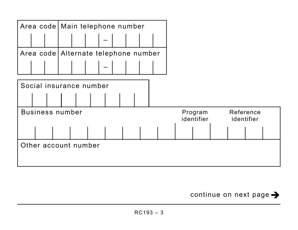 Form RC193 Service Feedback (Large Print) - Canada, Page 3