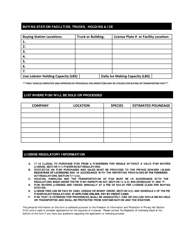 Fish Buyer License Application - Prince Edward Island, Canada, Page 2