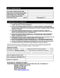 Fish Processor License Application - Prince Edward Island, Canada, Page 2