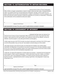 Claim Application Form - New Jersey, Page 14
