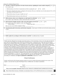 Form 10296 Attorney Fee Arbitration Request Form - New Jersey, Page 2