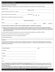 Licensed Clinical Social Worker Form 5 Application for Limited Permit - New York, Page 2