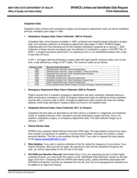 Instructions for Form DOH-5132 Sparcs Limited and Identifiable Data Request Form - New York, Page 6