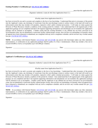 Form NDPONC06-16 Non-discharge Permit Ownership/Name Change - North Carolina, Page 3