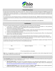 Infectious Waste Facility License Application - Ohio, Page 5