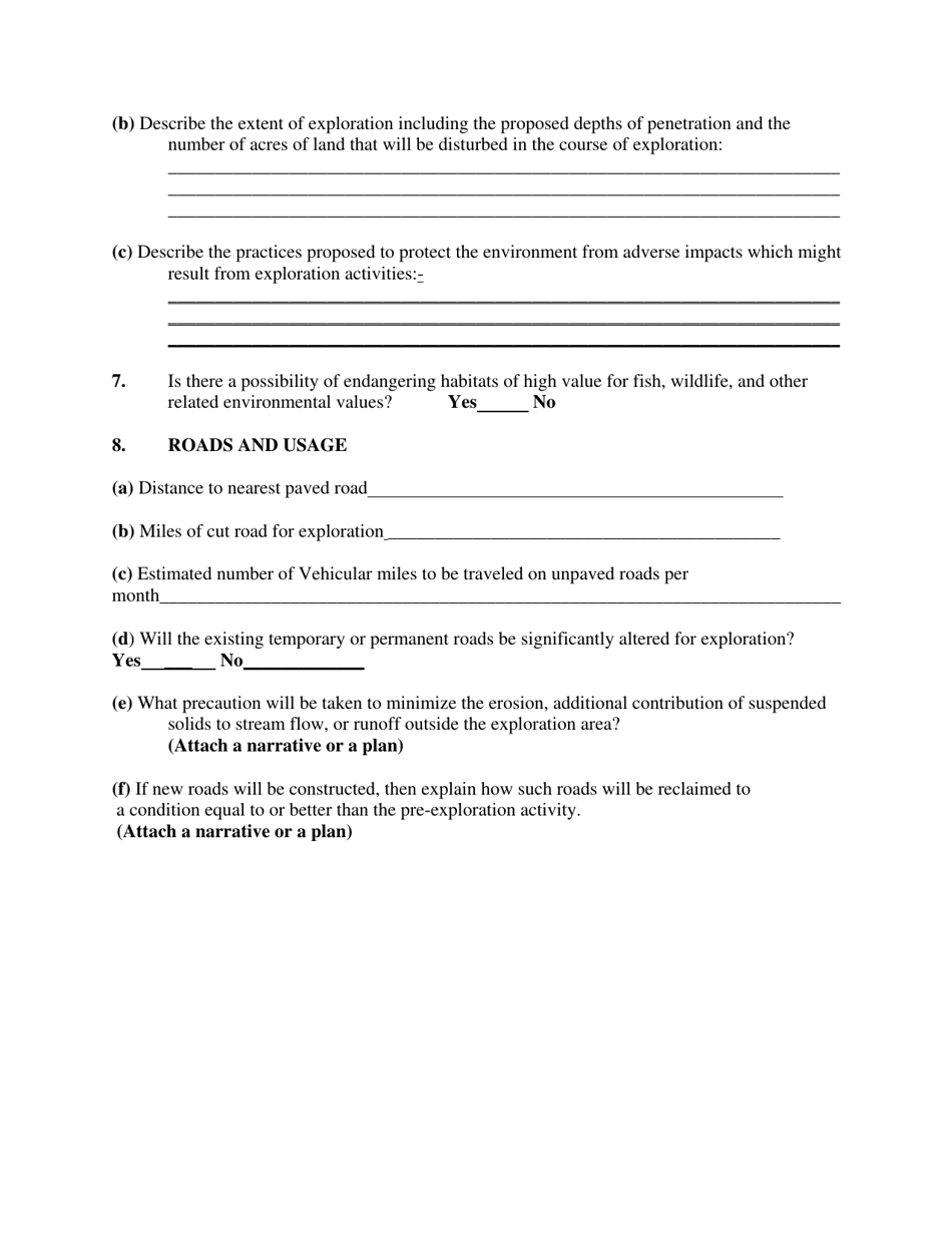 Notice of Intent to Explore (Subchapter 13) - Oklahoma, Page 2