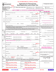 Form REV-336 Application for Pennsylvania Boat Registration and/or Boat Title - Pennsylvania, Page 3