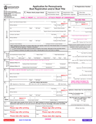 Form REV-336 Application for Pennsylvania Boat Registration and/or Boat Title - Pennsylvania, Page 4