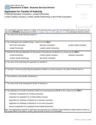 Form 612 Application for Transfer of Authority - Rhode Island, Page 2