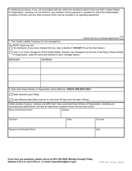 Form 400A Articles of Organization for a Domestic L3c Limited Liability Company - Rhode Island, Page 4