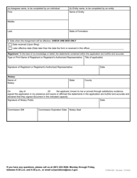 Form 669 Assignment of an Application for a Service Mark or Trademark - Rhode Island, Page 3