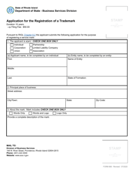Form 666 Application for the Registration of a Trademark - Rhode Island, Page 4