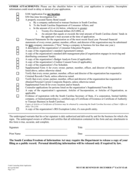 Credit Counseling Organization Initial Application - South Carolina, Page 3