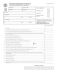 Document preview: Form SLS450 (RV-R0012001) State and Local Sales and Use Tax Return - Tennessee