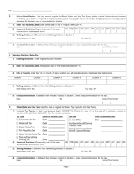 Form R-1 Business Registration Form - Virginia, Page 5