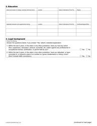 Form LA-656-003 Landscape Architect License Application - Washington, Page 4