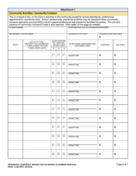 DSHS Form 15-564 Residential Quarterly Report for Children&#039;s Residential Services - Washington, Page 6