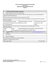 Form TCEQ-10370 (PI-1S) Registration for Air Standard Permit - Texas, Page 16