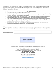 Form TCEQ-10204 Surface Water Rights Change of Ownership Form - Texas, Page 3