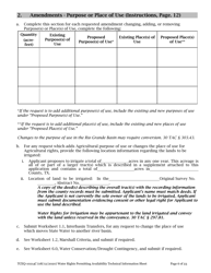 Form TCEQ-10214C Technical Information Report Water Rights Permitting - Texas, Page 6