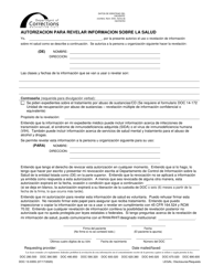 Document preview: Formulario DOC13-035S Autorizacion Para Revelar Informacion Sobre La Salud - Washington (Spanish)