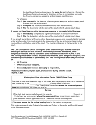 Form WPF All Cases02-050 Order to Surrender and Prohibit Weapons - Washington, Page 2