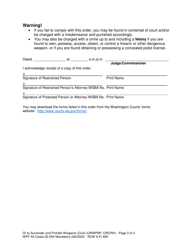 Form WPF All Cases02-050 Order to Surrender and Prohibit Weapons - Washington, Page 3
