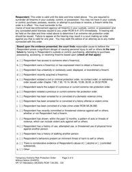 Form XR121 Temporary Extreme Risk Protection Order - Without Notice (Exrpo) - Washington, Page 2